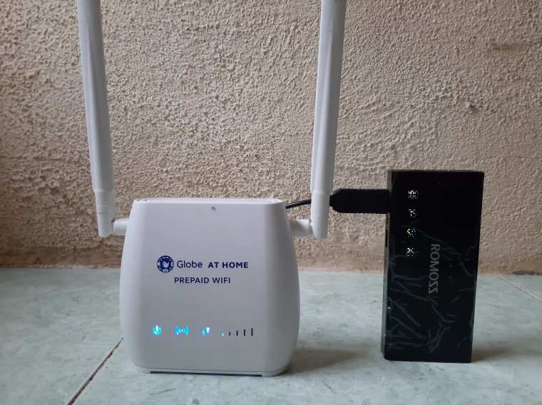 Powerbank powered Globe-At-Home Wifi